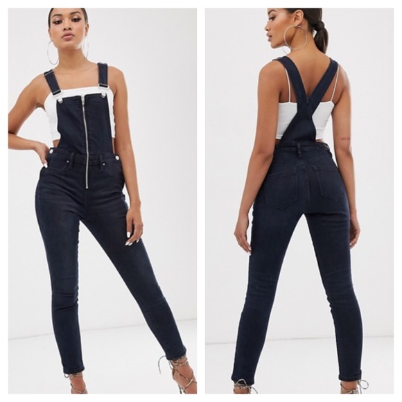 slim leg overalls